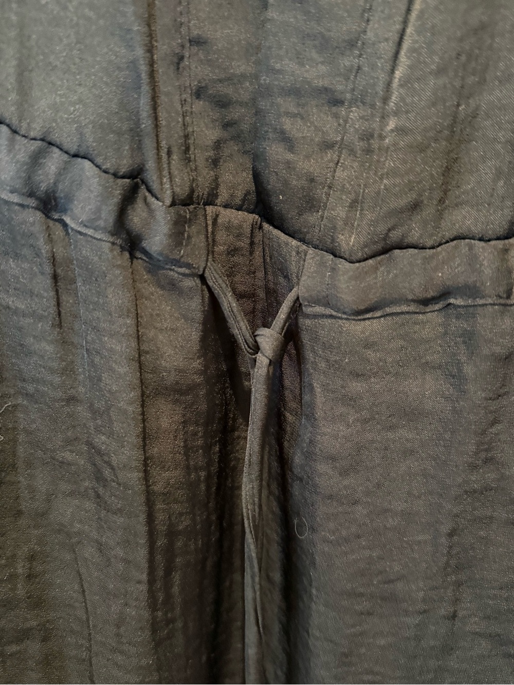 Vera Wang charcoal satin tunic - Picture 3 of 10